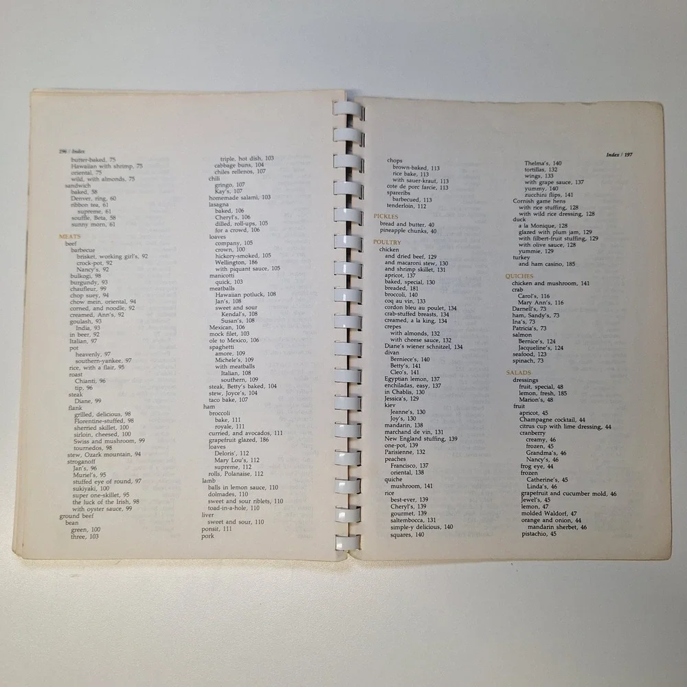 Beta Sigma Phi‎ The Dining Room Cookbook Breakfast Brunch Lunch Dinner Menus 70s
